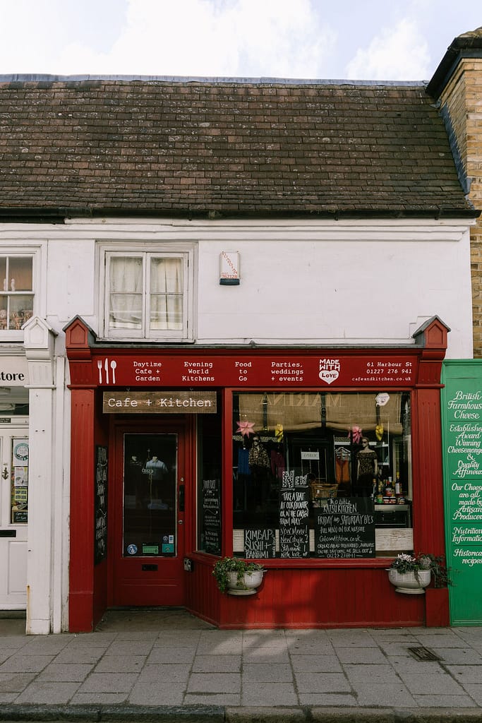 red shop in Whitstable 