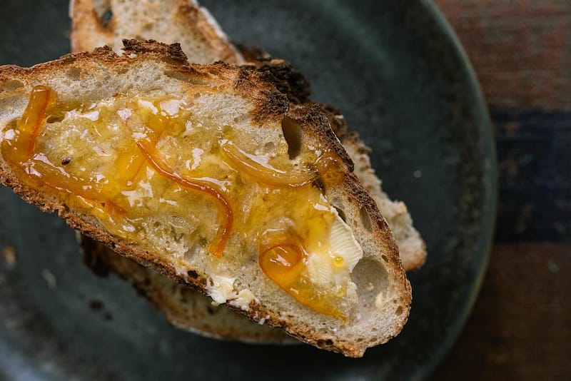 toast and homemade marmalade