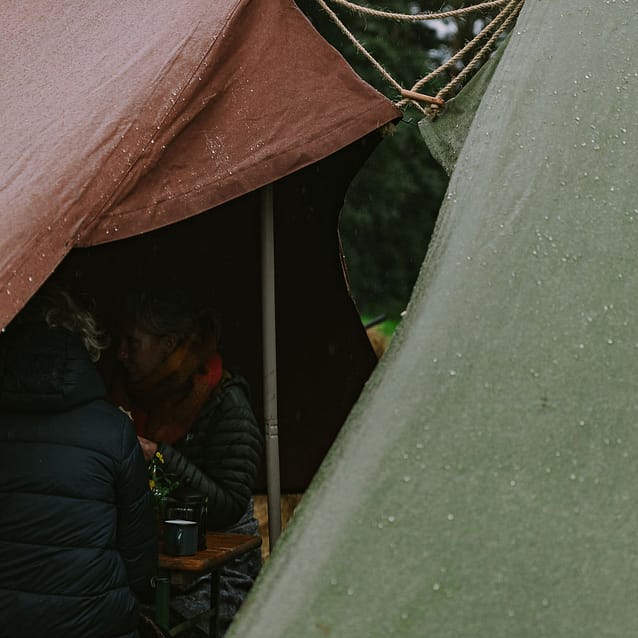 rain on tent