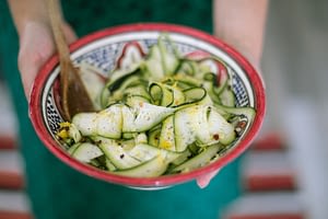 Livi courgette salad recipe for Eat Breathe Create
